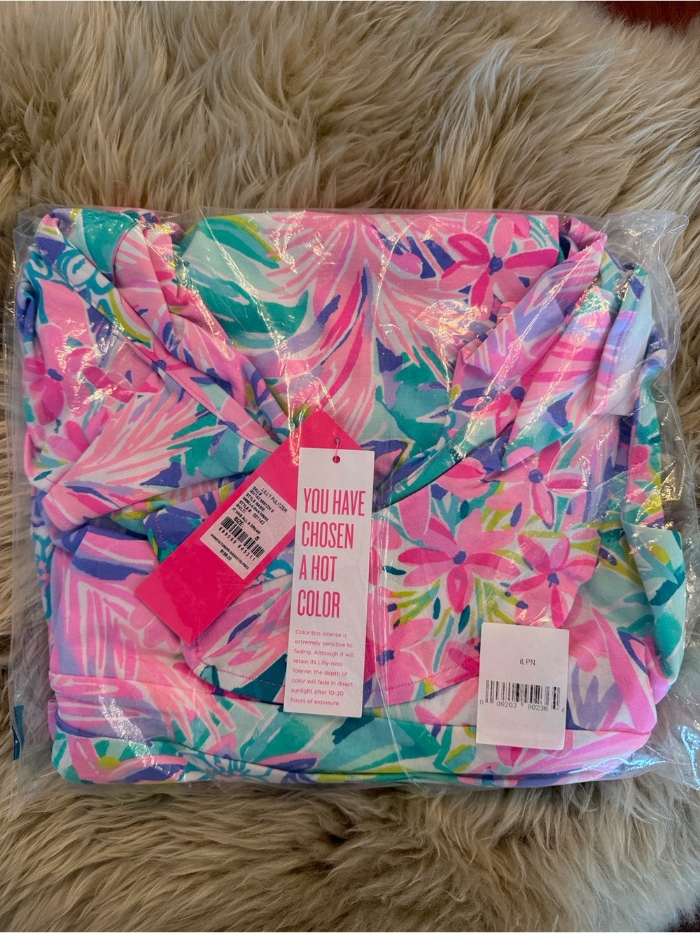 Lilly Pulitzer Mirella Maxi Ruffle V-Neck Maxi Dress - Pink Tropical - Picture 3 of 3